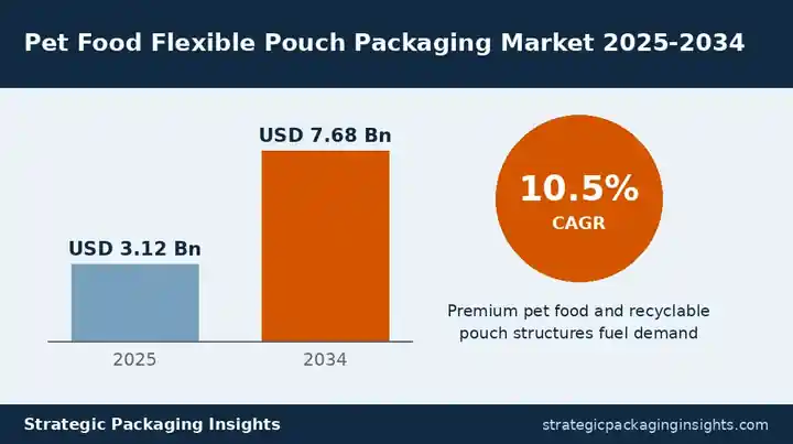 Pet Food Flexible Pouch Packaging Market: Growth Outlook, Premiumisation Drivers and Key Trends Through 2034